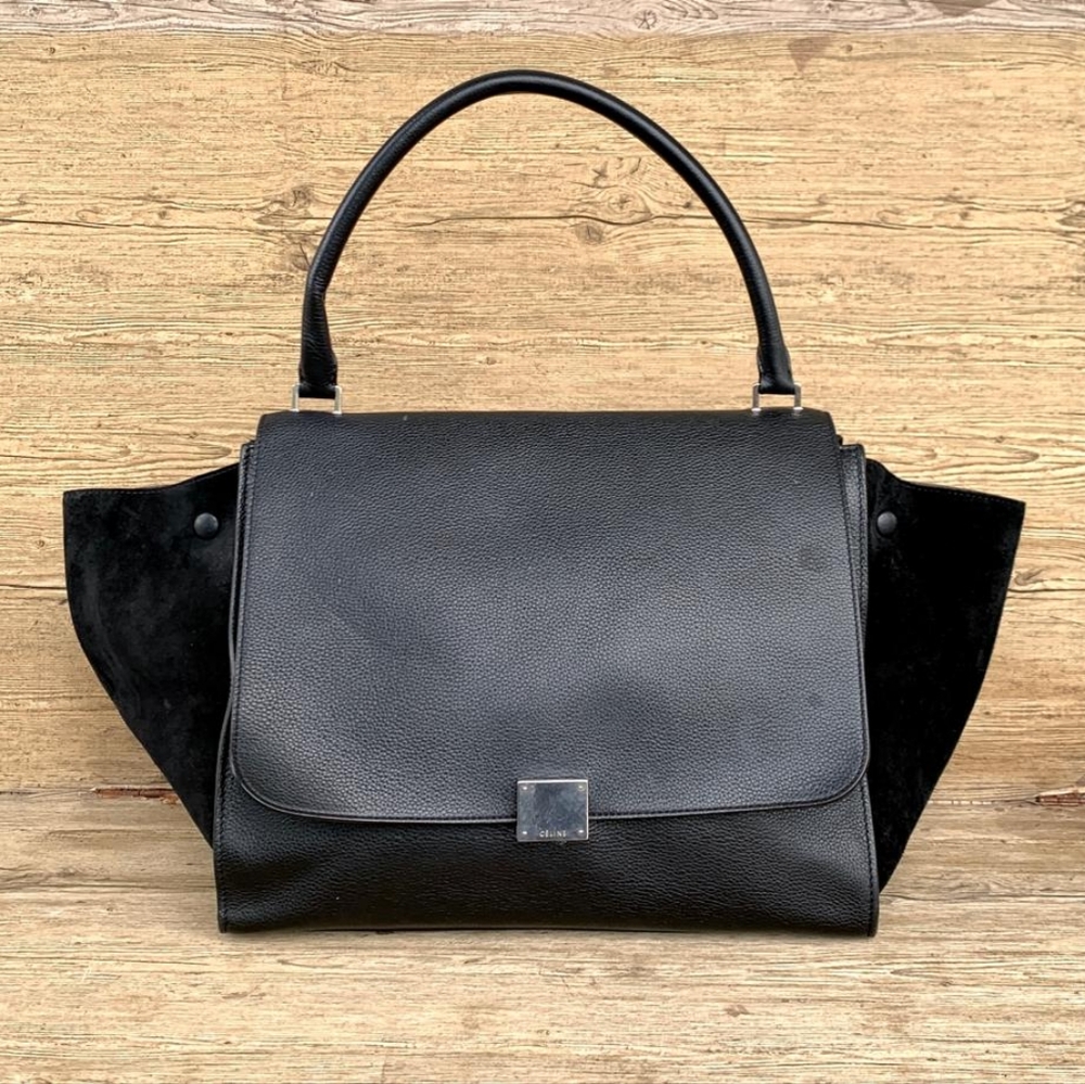 Certified Authentic Celine Trapeze leather handbag